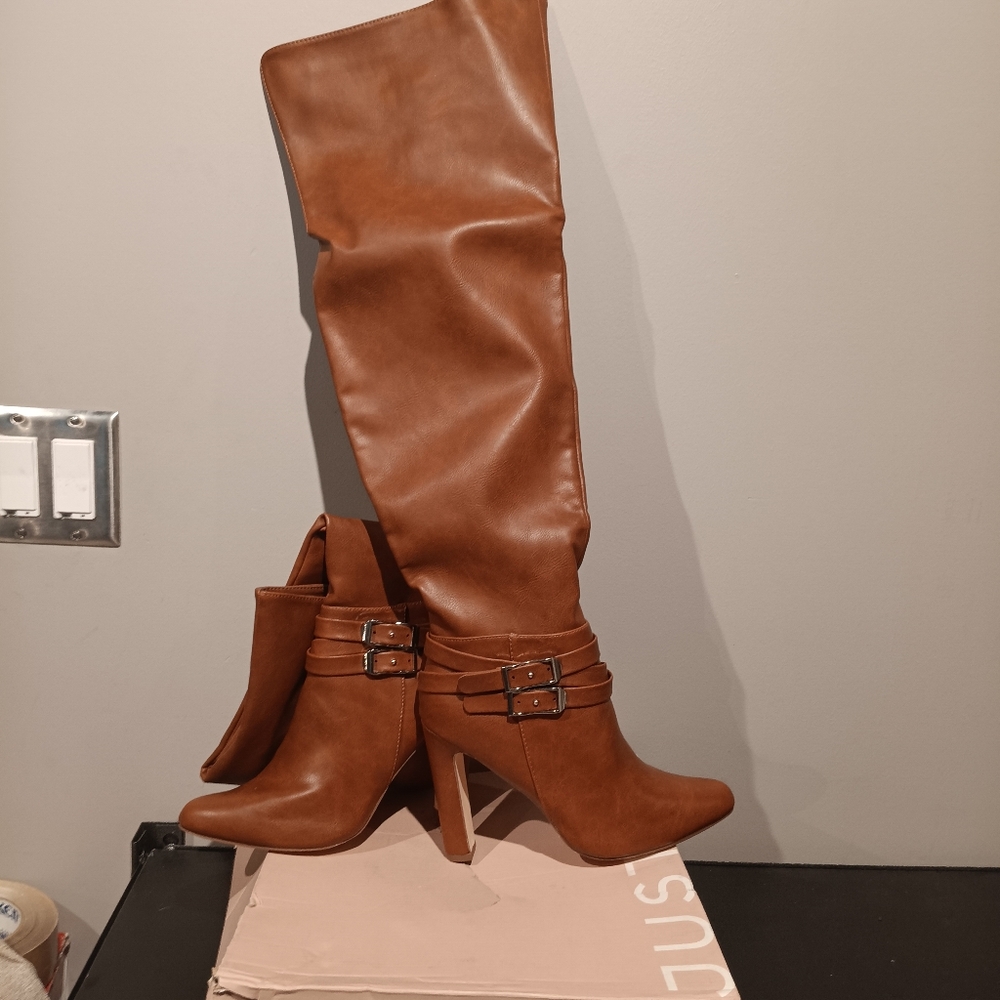Judith Buckle Over-The-Knee Boot
